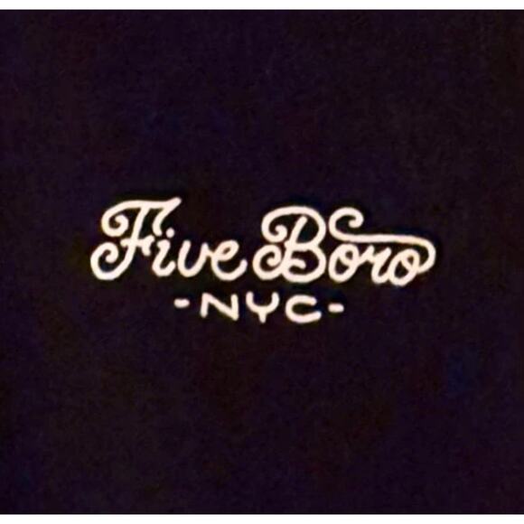 5BORO Black Long-sleeve T-Shirt Multi Color Fish Graphic Unisex XL - Picture 2 of 5